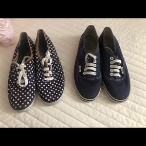 VANS & KEDS! Lot of Two pairs.  Fit Ladies Size 6